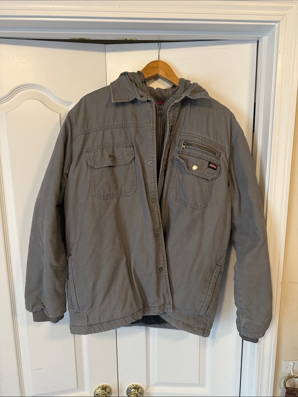 Dickies  Grey Hooded Puffer Jacket